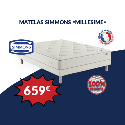 matelas simmons millesime