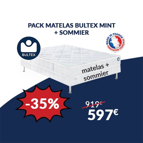 pack matelas + sommier bultex