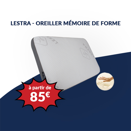 LESTRA - Oreiller mémoire de forme