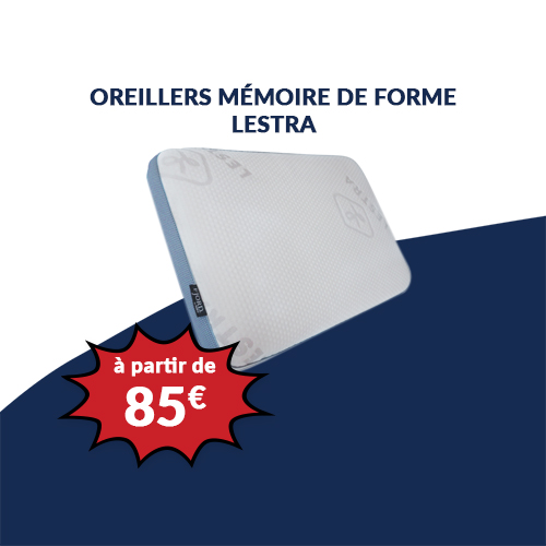 Oreillers MEMOIRE DE FORME LESTRA