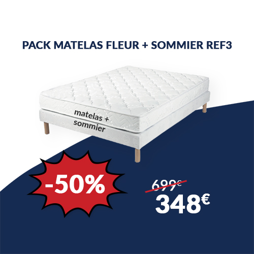 Pack Matelas FLEUR + Sommier REF3