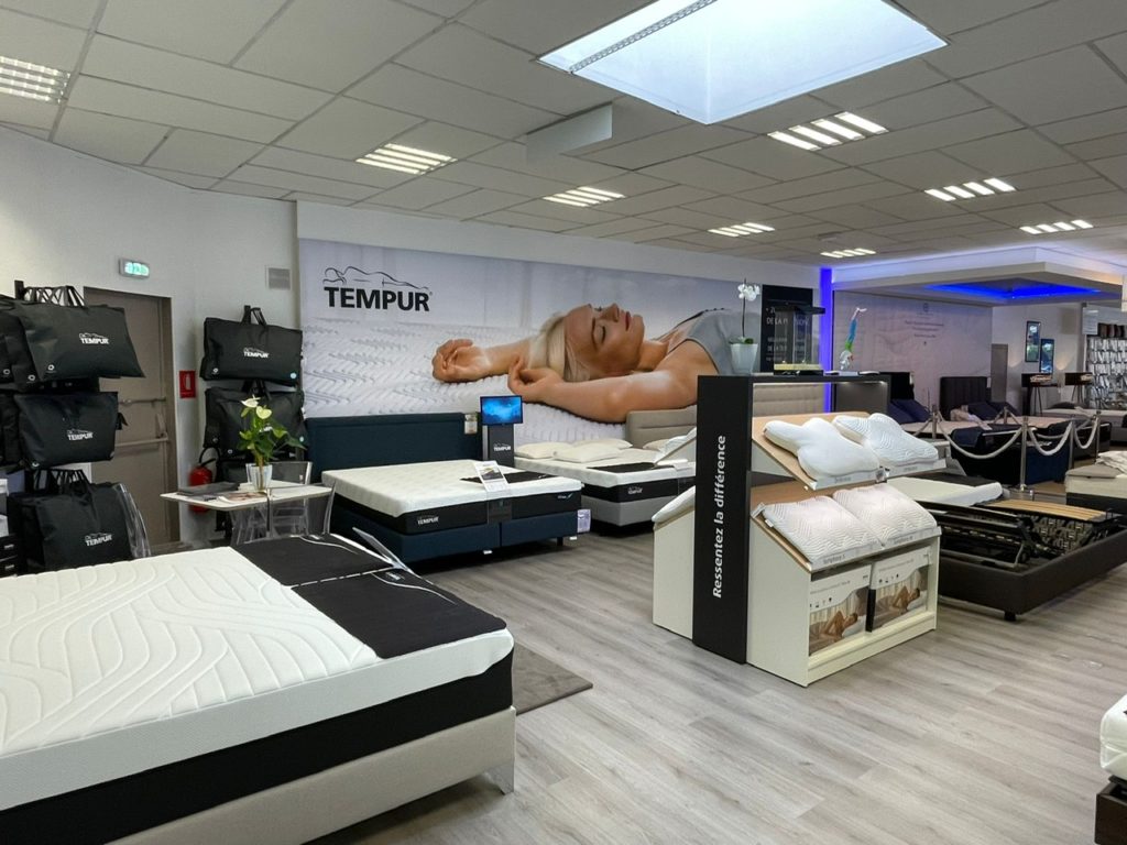 magasin literie 62 TEMPUR matelas sommiers et oreillers