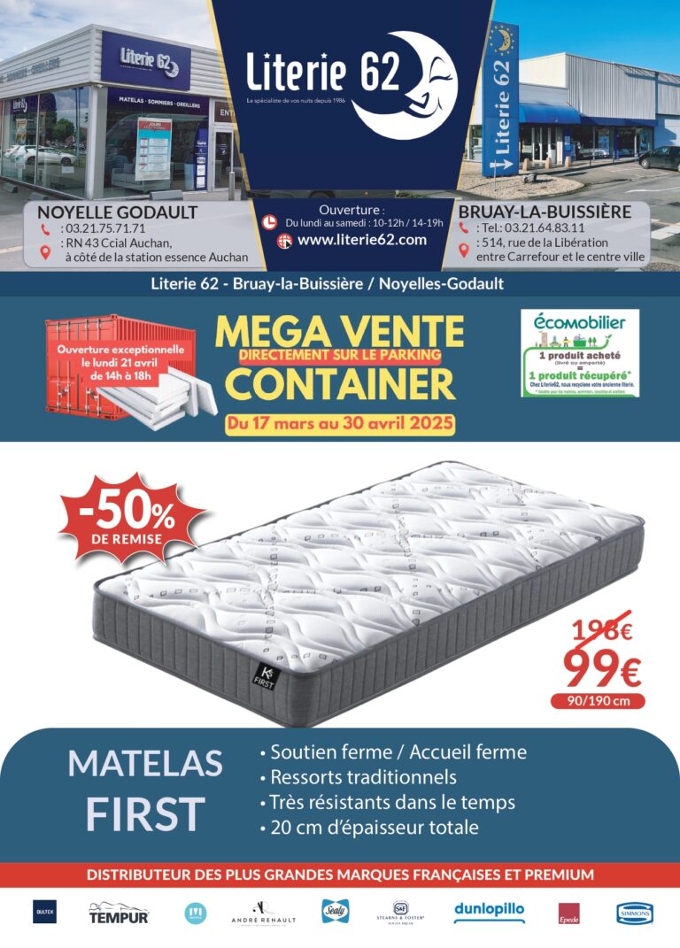 Catalogue Literie 62 Noyelles et Bruay